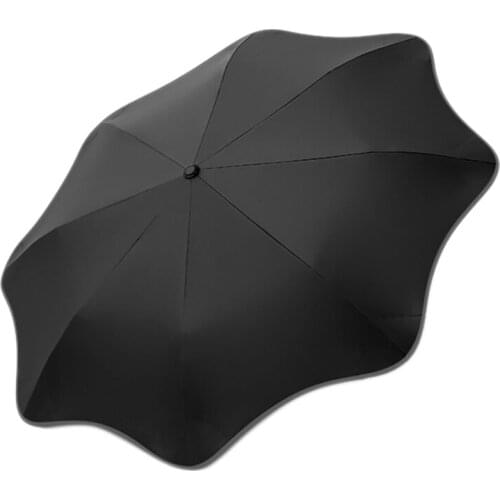 Rounded Corner Windproof Compact Travel Umbrella, Sunshade Umbrella UV Protection Sun & Rain Umbrella