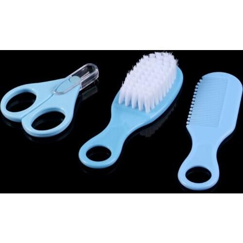 1 Set Baby Grooming Brush Comb Scissors Professional Newborn Kids Nursing Care Nail Cutter Clippers