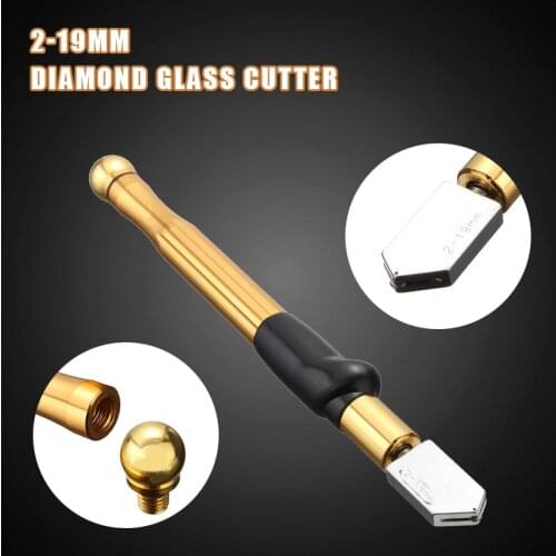 1Pcs Upgrade Diamond Glass Cutter 2-19mm 175mm Carbonization Tungsten Alloy Glasses Cutters For Hand Tool Glass Cutting
