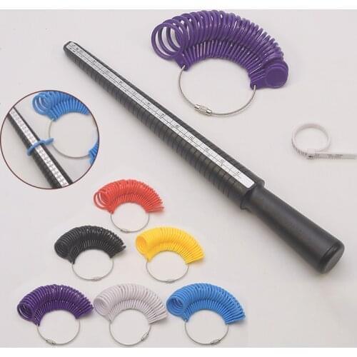 1pcs Professional Jewelry Tools Ring Mandrel Stick Finger Gauge Ring Sizer Measuring UK/US Size For DIY Jewelry Size Tool Sets