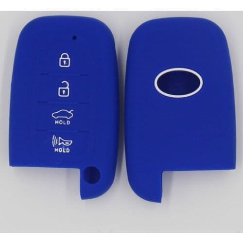 4PC 4 buttons remote key silicone rubber car key fob cover case holder protector shell set cup for KIA Sorento Sedona sportage