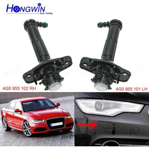 HW 4G0 955 101(LH)& 4G0 955 102(RH) Headlight Washer Sprayer Nozzle For Audi A6 S6 A6Avant A6Quattro 2011-2013