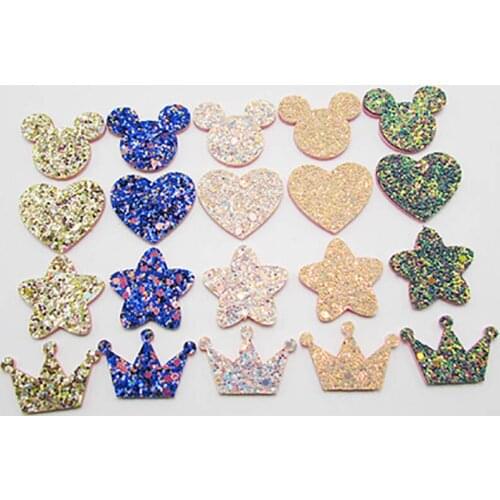 50pcs/lot shiny applique Kawaii Kids Patch, for Decoration, Clothing, DIY, Baby Garment Accessorie free shipping