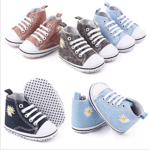 2020 Fashion Baby Shoes Boots Lovely Flower Infants Cotton First Walkers Antislip Soft Newborn Boys Girls Casual Shoes