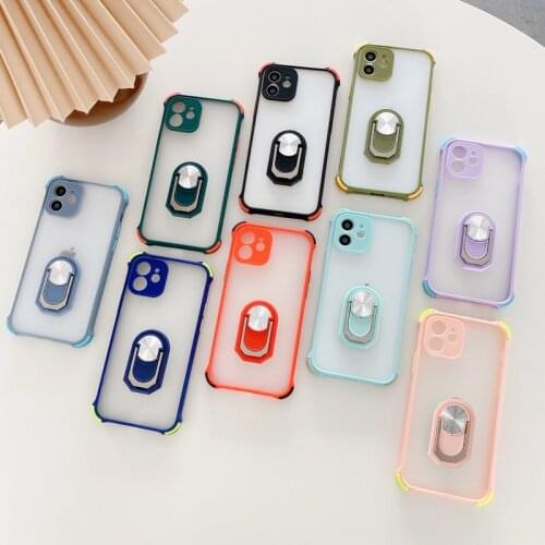 Funda Case for Samsung Galaxy S21 Ultra S20 FE Note 20 Ultra F62 A32 A42 A52 A72 Ring Coque Camera Protetion Phone Case Cover