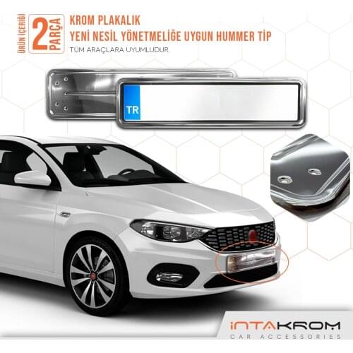 For Fiat Egea Chrome Plates Of Hummer type 2 PCs Chrome Styling Accessory Outdoor Track Modified Designed Stainless Steel car