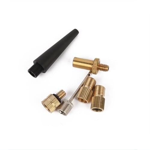 Dropship 6pcs Bicycle parts Pump Bicycle Convert Presta to Schrader Copper Bike Air Valve Adapters Wheels Gas Nozzle Tube Tool