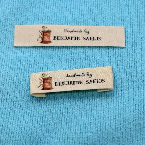 Custom Clothing Labels , Personalized Brand, Cotton printed Tags, Handmade label, Logo or Text, Watercolor Labels (FR036)