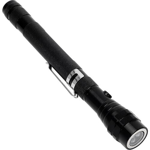 Pocket 3 LED Telescopic Flexible Extendable Led Flashlight Torch Magnetic Head Pick Up Tool Light
