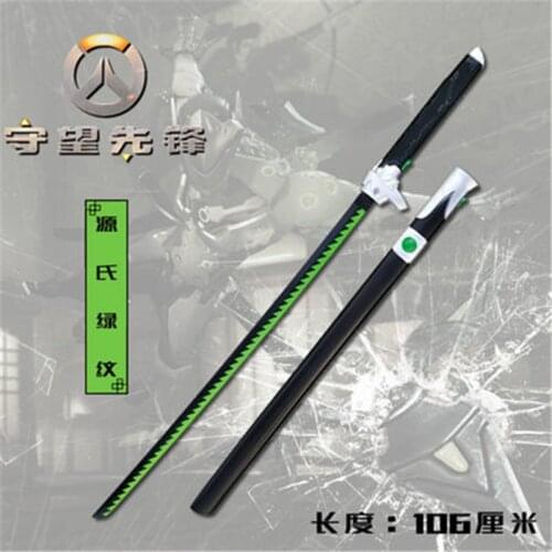 Cosplay Overwatch Genji Shimada Evil Spirit Sheath Knife Katana Role Playing Shimada Genji 103cm PU Sword Weapon Toy Prop