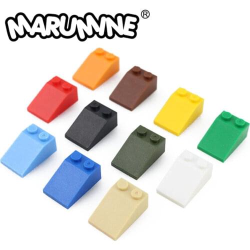 Marumine 33 3x2 Slope Bricks Block Toys 30PCS MOC Classic Creator Building Blocks DIY Toy Compatible with 3298 Roof Brick Pieces