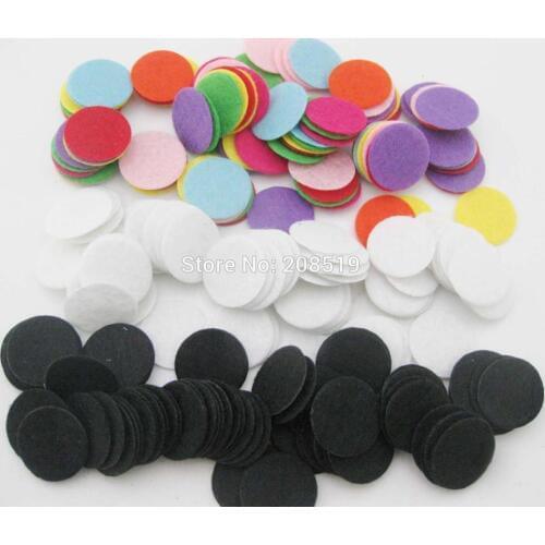PANOVK 100 pieces round dots felt cutted NON-WOVEN Patches multisizes DIY scrapbook decoration Handmade craft accessories