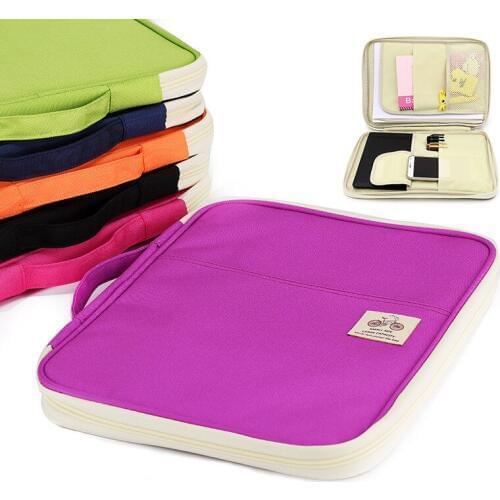A4 Folders Document Bags Multi-functional Filing Product Portable oxford Waterproof Storage Bag for Notebooks Pens Computer Ipad