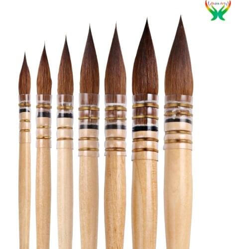 Da Vinci 428 watercolor pen sable hair professional watercolor brush set round head fine art oil brush watercolor pen beginner