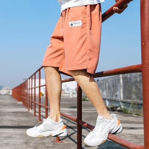 Shorts Men new Casual Shorts Male Loose Home shorts Summer Shorts Mens Casual Elastic Waist Cotton Beach Shorts Male Fashion B