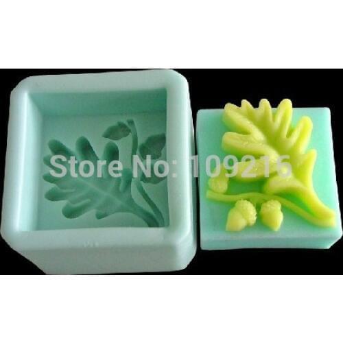 Wholesale!!!1pcs The Leaves (R0078) Silicone Handmade Soap Mold Crafts DIY Mold