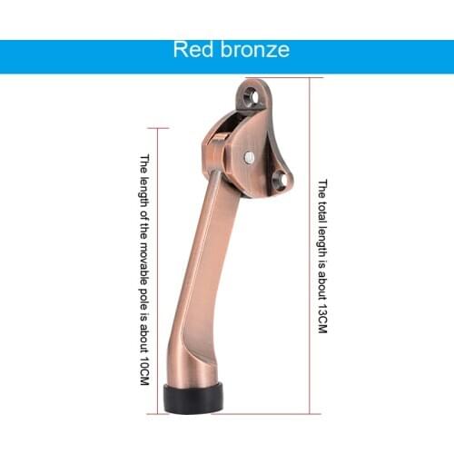 Foot door stopper wooden door locator top door device stop at will, step on the door stop brake, anti-collision door touches the