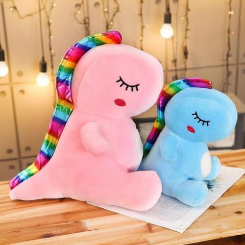 Super Soft Lovely Dinosaur Plush Doll Stuffed Dino Toy Kids Huggable Animal Dragon Plush Pillows Cartoon Gift for Kids