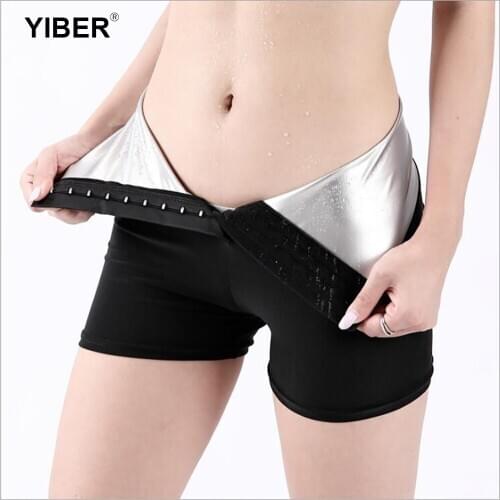 Sweat Shaper Sauna Pants Weight Loss Shapewear Slimming Pants Women Waist Trainer Tummy Control Sweat Fitness Workout Leggings