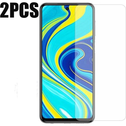 2PCS For Redmi Note 9S Tempered Glass Screen Protector 2.5 9h Safety Protective Film on for Xiaomi Redmi Note 9S Note9s Pro Max