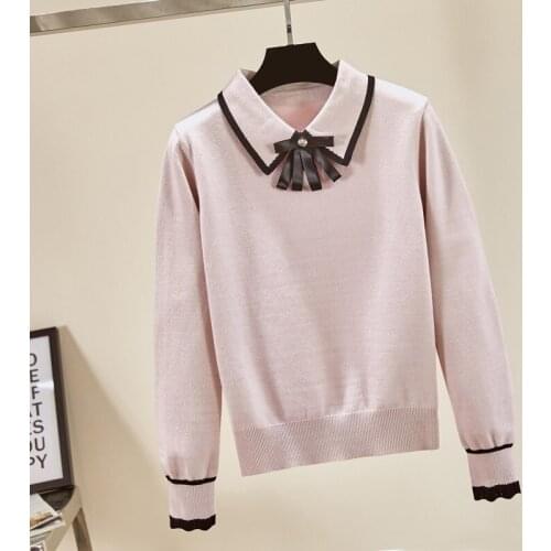 Women Sweater 2019 Autumn Winter Cashmere Knitted Long Sleeve Casual Sweater And Pullover Female Knitwear Jumper Pull Femme R395