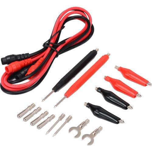 16pcs in 1 set Universal Digital Multimeter Probe 90cm Needle Tip Probe Test Leads Pin Wire Pen Cable Test Line Assortment Kit