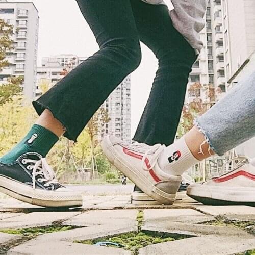 2Pairs CACTUS Funny 2022New Cotton Short Socks Killer Cupid Moustache Milk Cola Leon Clover Love Smile Face Mathilda Rose Tongue