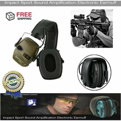 2021 Tactical Electronic Shooting Earmuff Anti-noise Headphone Sound Amplification Hearing Protection Headset Foldable Hot Sale