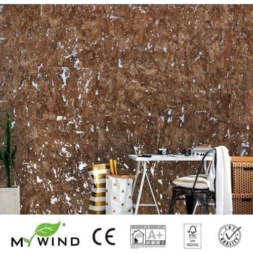 3D Wallpaper In Roll Home Decor 2019 MY WIND Ligth Brown with Silver Wallpapers Luxury 100% Natural Material Safety Innocuity
