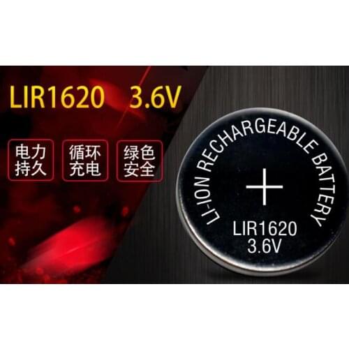 50PCS LIR1620 3.6V Button Type Rechargeable Lithium Battery Lithium Ion Rechargeable Battery