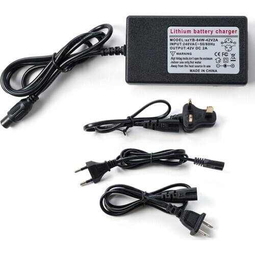 Charger Adapter Led Light Display For Xiaomi Electric Balance Scooter 42V 2A Charger US/ UK/ EU/AU Plug