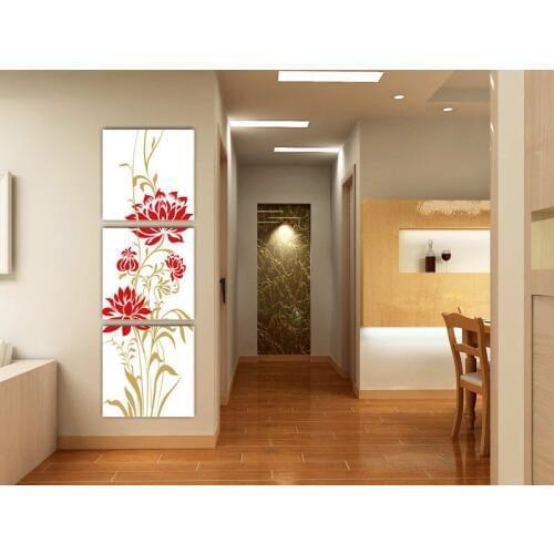 Free shipping hand-painted Flower abstract three-dimensional mural modern brief entrance fashion decorative painting