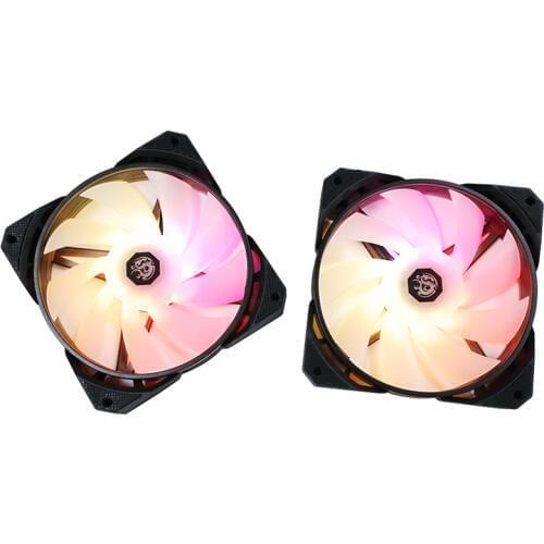 Bitspower touchaqua BPTA Notos 120 Fan NJORD120-DRGB 9 Leaves , Noise Level 25Dba , Max Airflow 59CFM