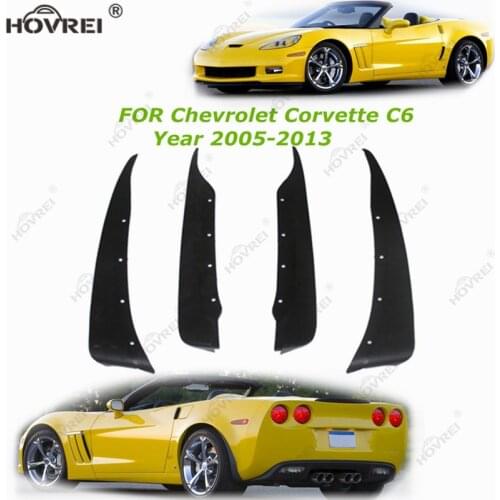 Car mudguards For Chevrolet Corvette C6 2005 - 2013 Front & Rear Wheel Mud Flaps Splash Guards fender mudflap 09 2010 2011 2012