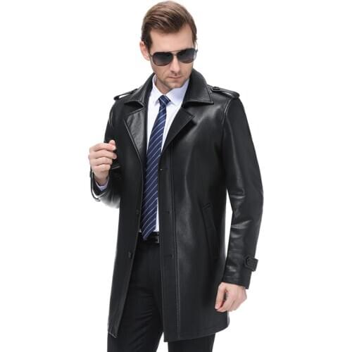 Chaqueta de invierno 2020 para hombre, chaqueta con solapa de piel, cuello Vintage, chaqueta de piel gruesa cálida, chaqueta aju