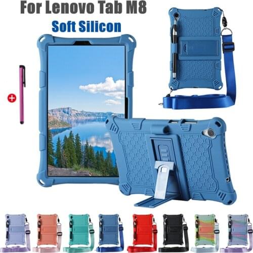 Case for Lenovo Tab M8 TB-8505F TB-8705X Soft Silicon Tablet Cover Case with Kickstand for lenovo tab m8 M 8 Tablet Case