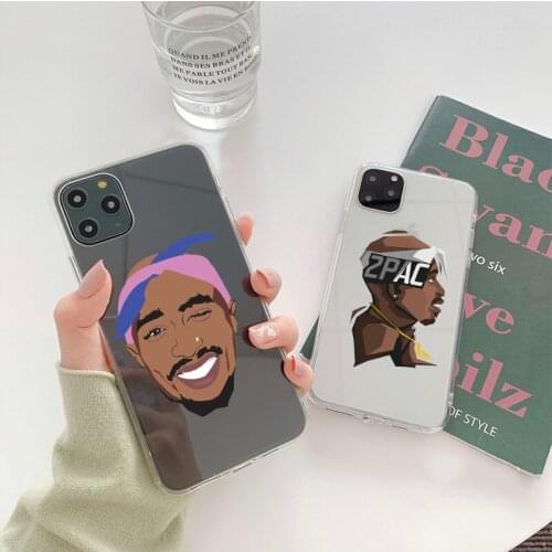 2Pac Makaveli Tupac Amaru Shakur TPU soft silicone Phone Case For iPhone 12pro 11pro max X XR XS MAX 8 7 PLUS 6 6S 12mini