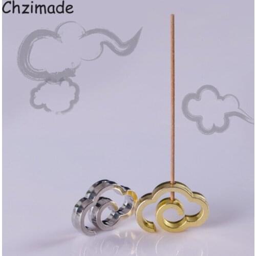 Chzimade 1Pcs Antique Gold Silver Incense Burner Holder Ash Catcher For Sticks Copper Incense Burner Home Decoration