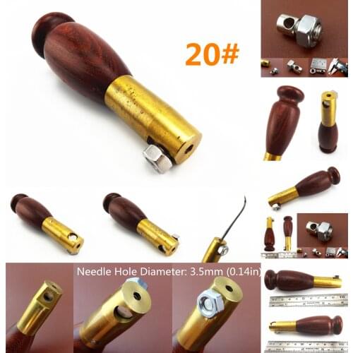 Leather Crafts Sewing Stitching Awl Taper-shank Clip Needle Handle Tool - Edger Creaser Groover Skiver Beveler Awl Slicker Punch