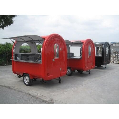 The best selling mobile food carts/trailer/ ice cream truck/snack food carts for red color with a bucket of paint