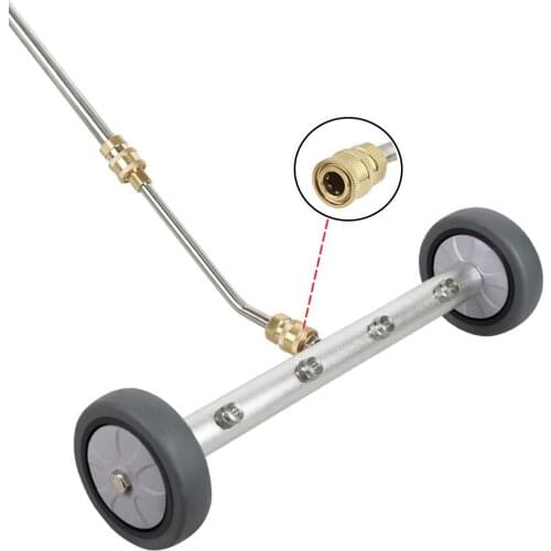 High Pressure Washer 5000PSI Water Broom for Car Chassis Road Cleaning Tool Fan Nozzle G1/4 QA Garden Tool