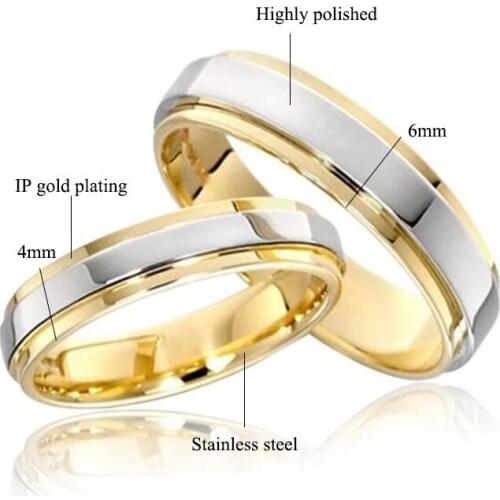 Tungsten gold mens ring men and women couples ring ring personality domineering Japanese and Korean tide single tungsten steel