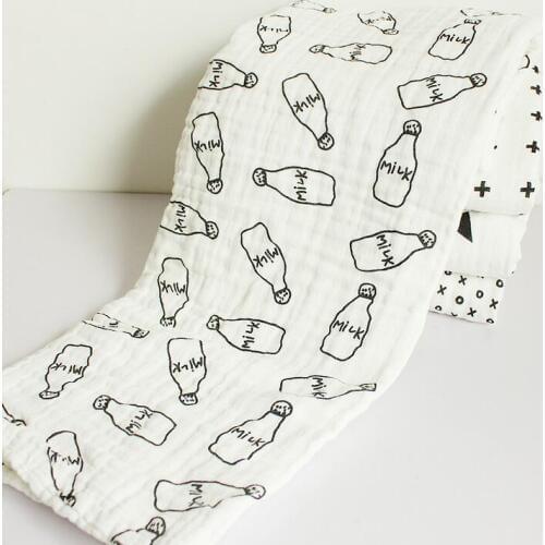 NEW 4 Layers Genuine Muslin Baby Blanket Baby Swaddle Envelope Wrap Newborn Super Soft Kids Bedding Diaper 0813