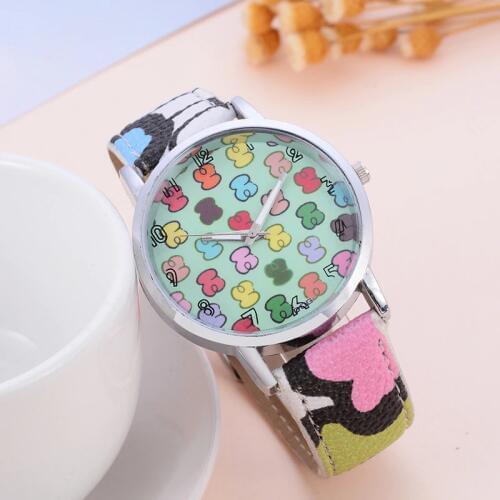 New Fashion Brand Watches Women Leather Quartz Wristwatch Clock ladies Bear Watches womens watches relojes Feminino Hodinky