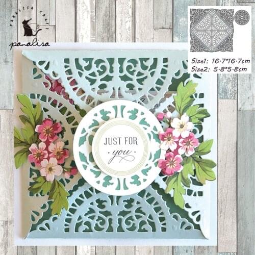 Panalisacraft Lace Envelop Metal Cutting Dies Craft Dies Scrapbooking Card Making Album Embossing Stencil Die Cut Decoration