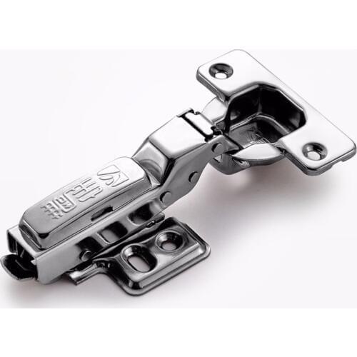 Stainless Cabinet Hinges for Kitchen Furniture Hardware Cabinet Door Cupboard Brass Hydraulic Gas Spring Damper Soft Close,Fixed