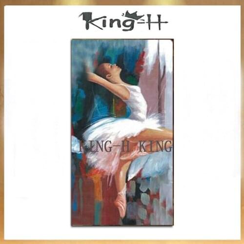 Selling hand-painted figure figure oil painting and dancing hand knife painting beautiful sexy girl in the painting on the wall