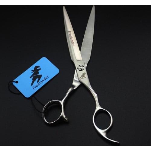7" Open type pet grooming scissors 440C Professional Hair Scissors Willow Shape Hair Shears Professional Haircut Shears Sliding