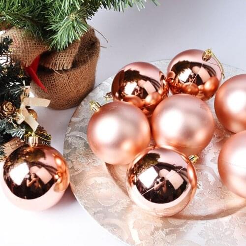 Christmas decoration supplies window pendant Christmas tree 8CM Christmas ball ornaments shopping mall hotel scene layout