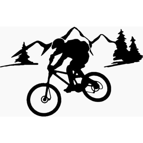 S51125 Various Sizes/Colors Car Stickers Vinyl Decal Cozy Riding on A Mountain Path Motorcycle Decorative Waterproof